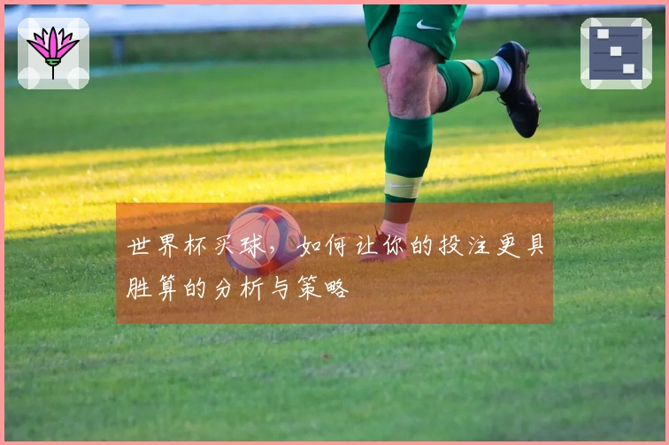 世界杯买球，如何让你的投注更具胜算的分析与策略
